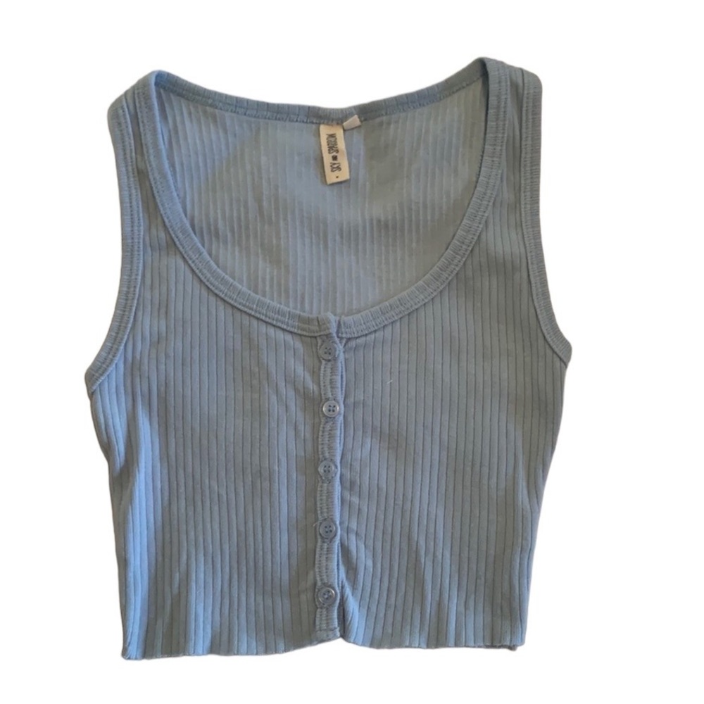 Sky and Sparrow Cropped Tank Top • Size XS